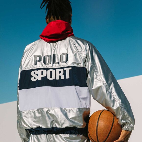 Limited-Edition Ralph Lauren Polo Sport Men's Metallic Windbreaker Size Large - Picture 2 of 5